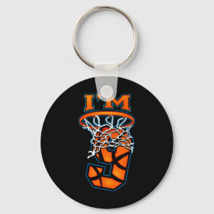 Chaveiro Basquete, sou 9 Garotinha 9º Aniversário