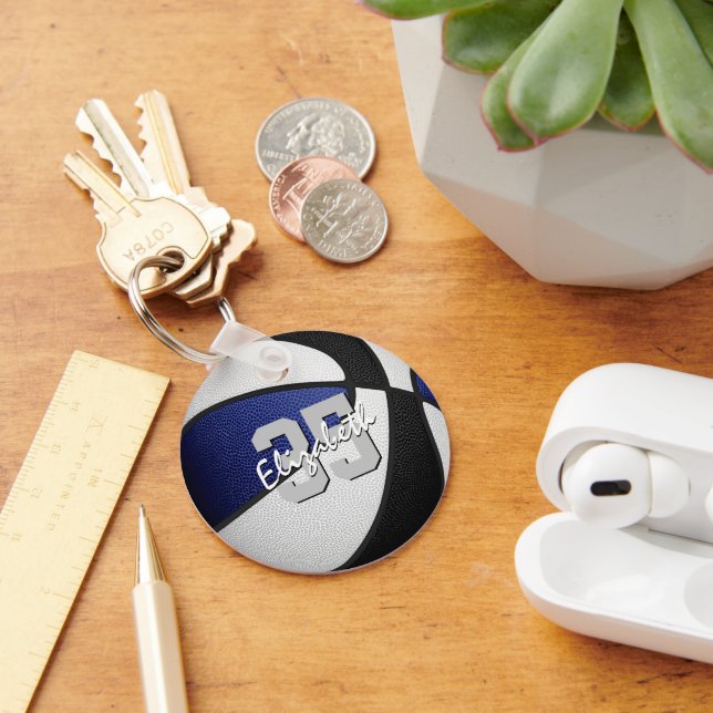 Chaveiro basquetebol de número de jersey personalizado pret (Mesa)