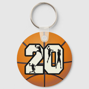 Chaveiro Basquetebol do número 20