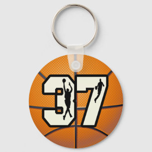 Chaveiro Basquetebol do número 37