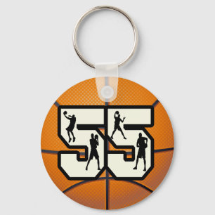 Chaveiro Basquetebol do número 55