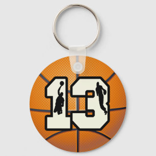 Chaveiro Basquetebol e jogadores do número 13