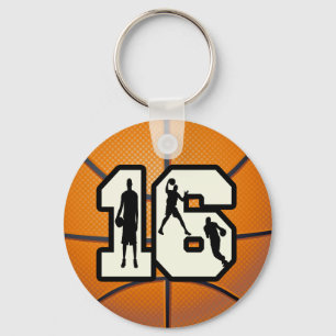 Chaveiro Basquetebol e jogadores do número 16