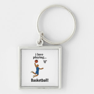 Chaveiro Basquetebol Eu Amo Jogar Basquetebol