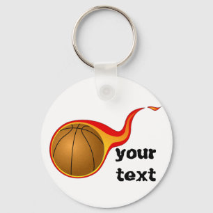 Chaveiro basquetebol flamejante