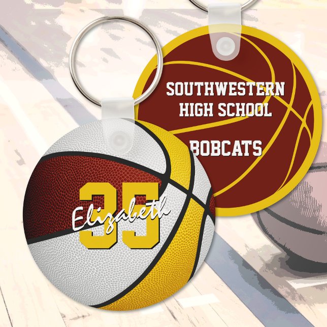 Chaveiro basquetebol personalizado de jersey number do maro (Criador carregado)