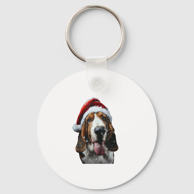 Chaveiro Basset Hound Natal (Frente)