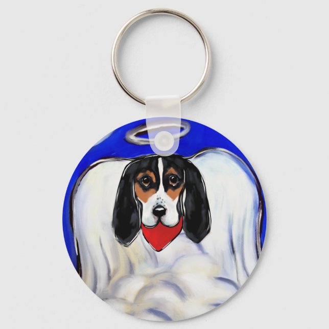 Chaveiro Bassett Hound Angel (Frente)