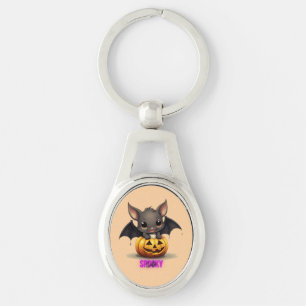 Chaveiro Bat Adorável no Decor do Dia das Bruxas de Abobori