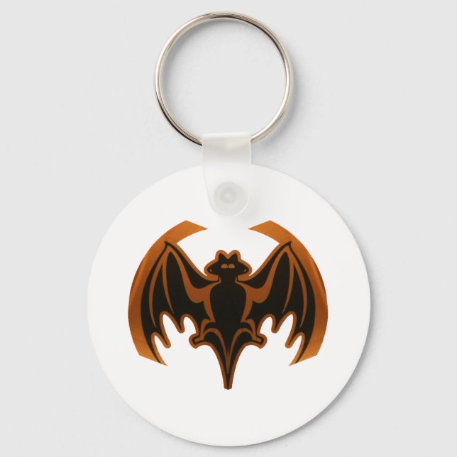 Chaveiro Bat Brown O MUSEUM Zazzle dá presentes (Frente)