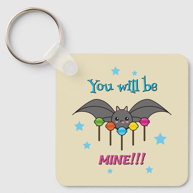 Chaveiro Bat Craving Lollipops - Você Será Meu (Frente)