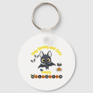 Chaveiro Bat De Halloween Louco E Bonito