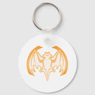Chaveiro Bat Orange Inv The MUSEUM Zazzle Gifts