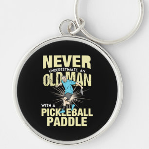 Chaveiro Batalhão - Homem Velho Com Uma Alça De Pickleball