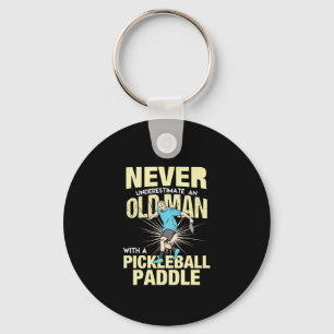 Chaveiro Batalhão - Homem Velho Com Uma Alça De Pickleball