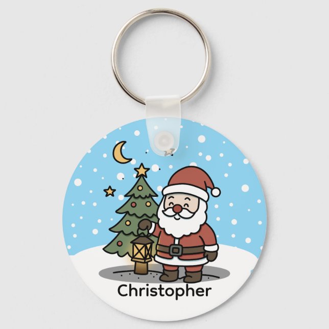 Chaveiro Batata de Natal Personalizada Fofa (Frente)