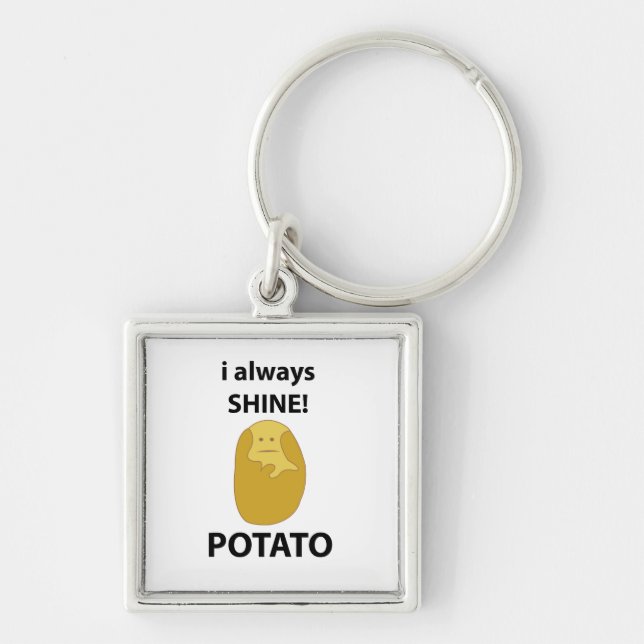 Chaveiro Batata Eu Sempre Derrame Batata Engraçada (Frente)
