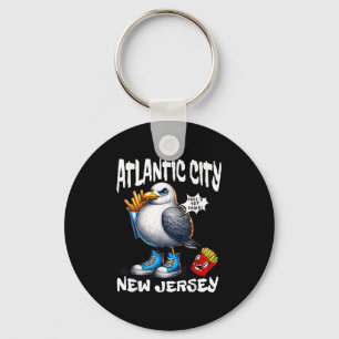 Chaveiro Batata Frita de Gaivota de Atlantic City Nova Jers