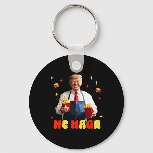 Chaveiro Batata Frita Mega Mc Trump Divertida Comida Rápida (Frente)