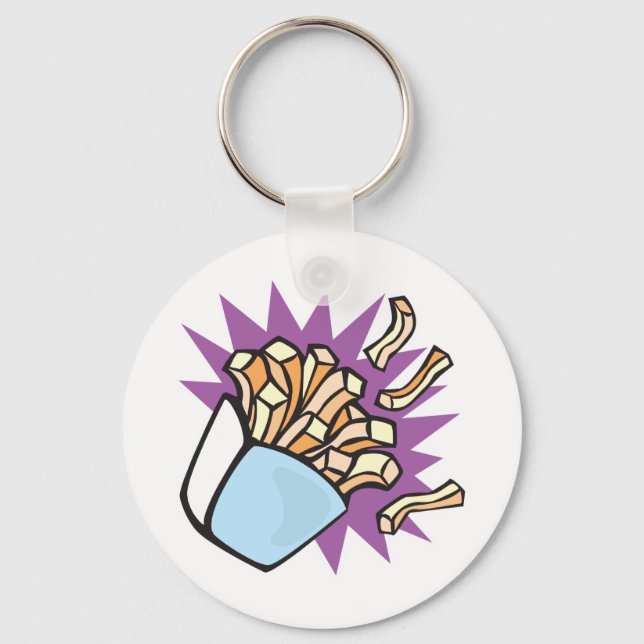 Chaveiro batatas fritas deliciosas (Frente)