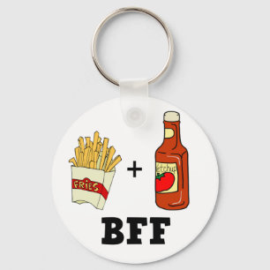 Chaveiro Batatas fritas & ketchup BFF