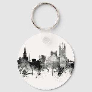 Chaveiro Bath England Skyline Cityscape Black White