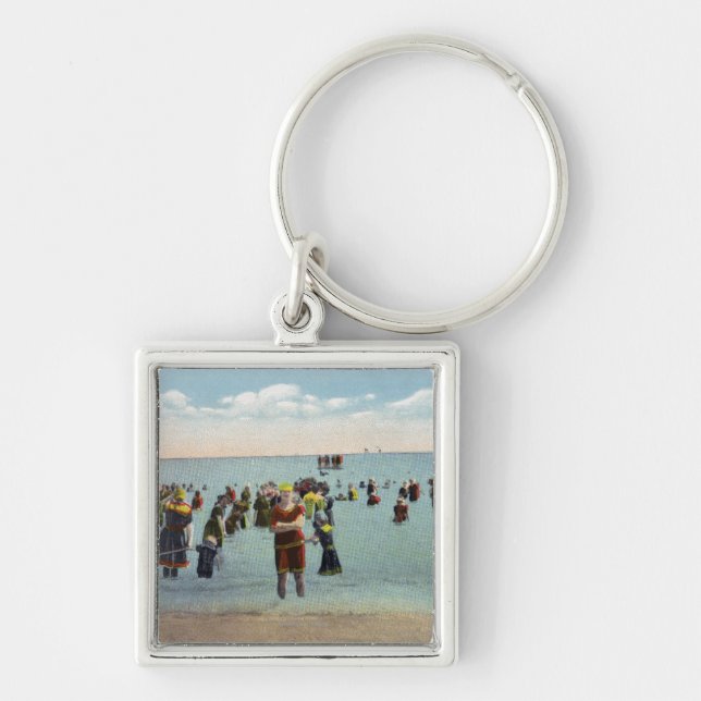 Chaveiro Bathers na praia (Frente)