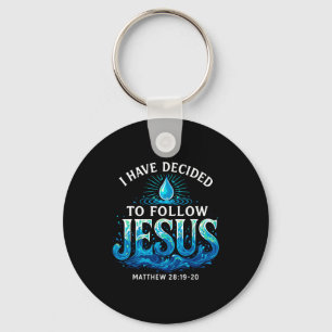 Chaveiro Batizado Eu Decidi Seguir Jesus Batismo