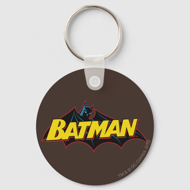 Chaveiro Batman | Logotipo antigo da escola (Frente)