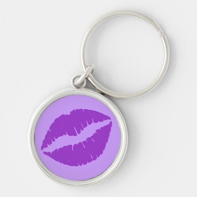 Chaveiro Batom Roxo Orquídea Escura (Frente)