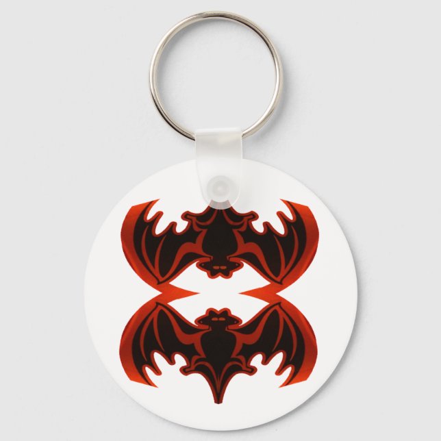 Chaveiro Bats Good Fortune O MUSEUM Zazzle Dons (Frente)