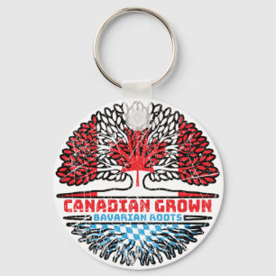 Chaveiro Baviera Bavarian Canada Tree Roots Flag