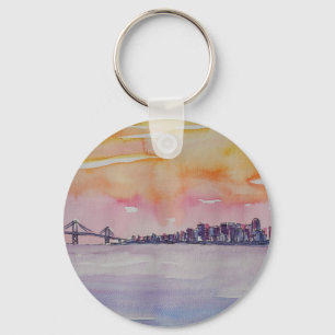 Chaveiro Bay Area Skyline San Francisco Com Ponte Oakland