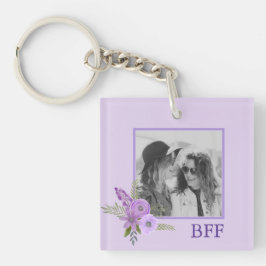 Chaveiro  BBF - Flores de Lavanda violeta violeta personali