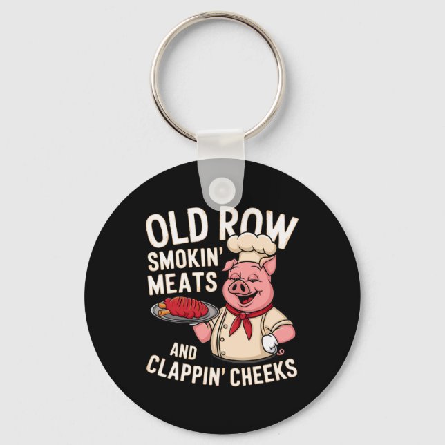 Chaveiro Bbq Old Row Smoking Meats And Clappin Cheeks 1  (Frente)
