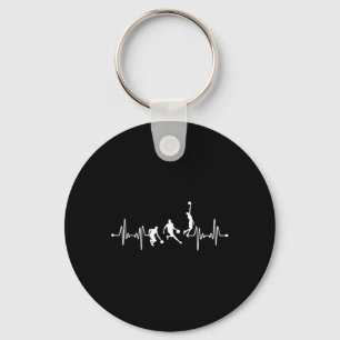 Chaveiro Bbyll Ekg Heartbeat do Jogador de Bysketbyll