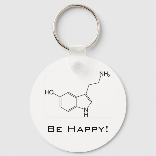 Chaveiro Be Happy! Serotonin Keychain (Frente)
