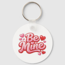 Chaveiro Be Mine" Glossy Heart Keychain