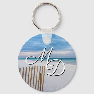 Chaveiro Beach Fence Morning Destin Florida Key Chain