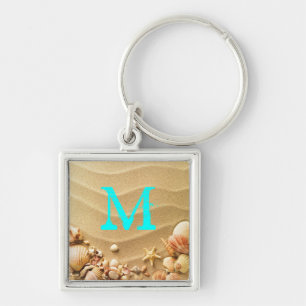 Chaveiro Beach Seashells Sand Hawaii Resort Key Chain
