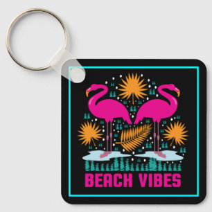 Chaveiro Beach Vibes Pink Flamingos-19501
