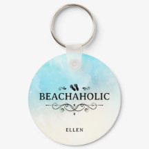 Beachaholic Aquarela Praia Personalizada