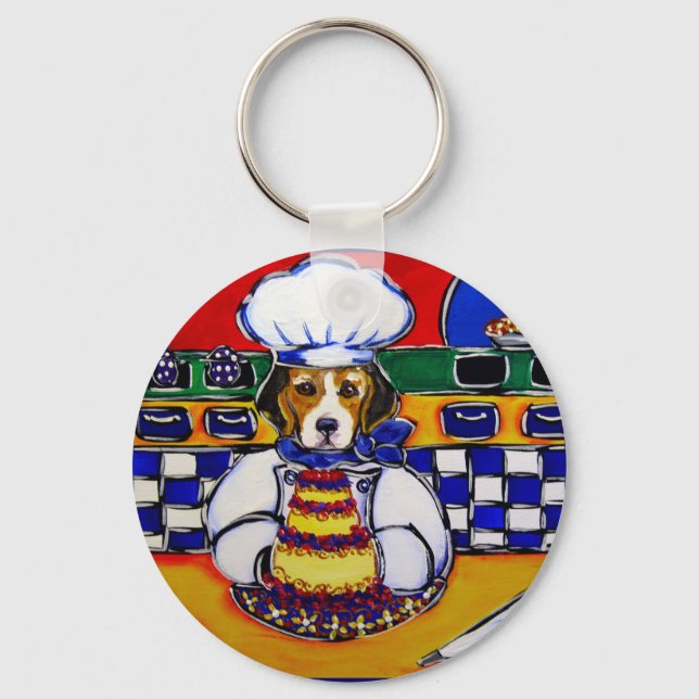 Chaveiro Beagle Chef (Frente)