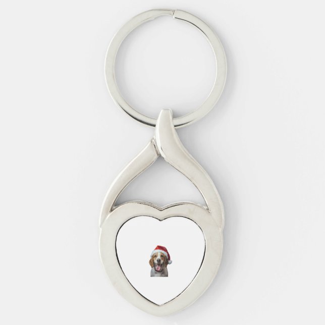Chaveiro Beagle Christmas (Frente)