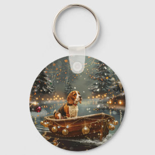 Chaveiro Beagle Christmas Festive Voyage