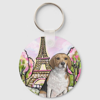 Chaveiro beagle eiffel torre paris