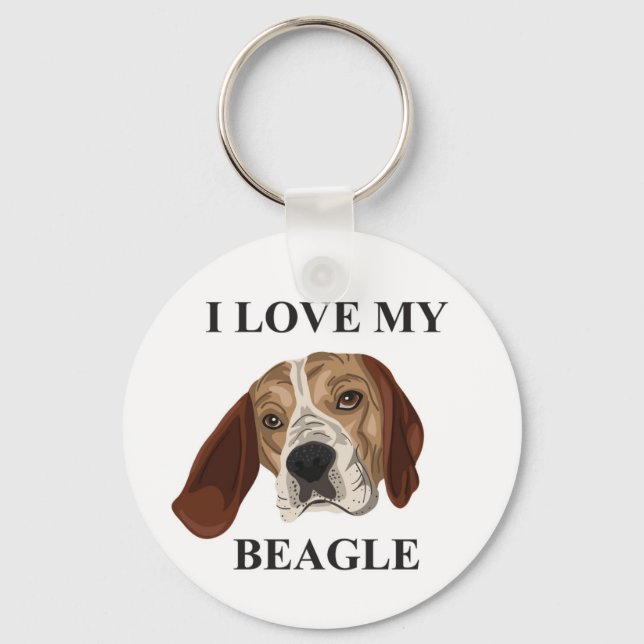 Chaveiro Beagle Love (Frente)