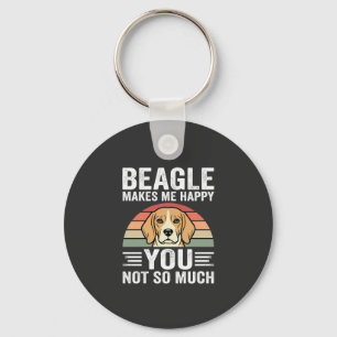 Chaveiro Beagle Me Faz Feliz Amante de Cachorro