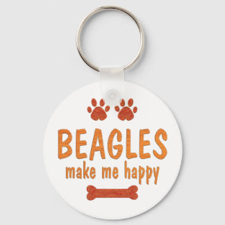 Chaveiro Beagles me fazem feliz