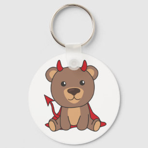 Chaveiro Bear Halloween Cute Devil Kids Witume Keyume